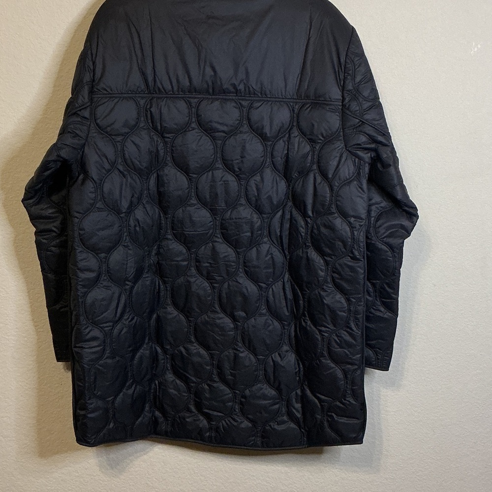 Athleta Black Quilted Puffer Jacket Size Large Women - Picture 4 of 10